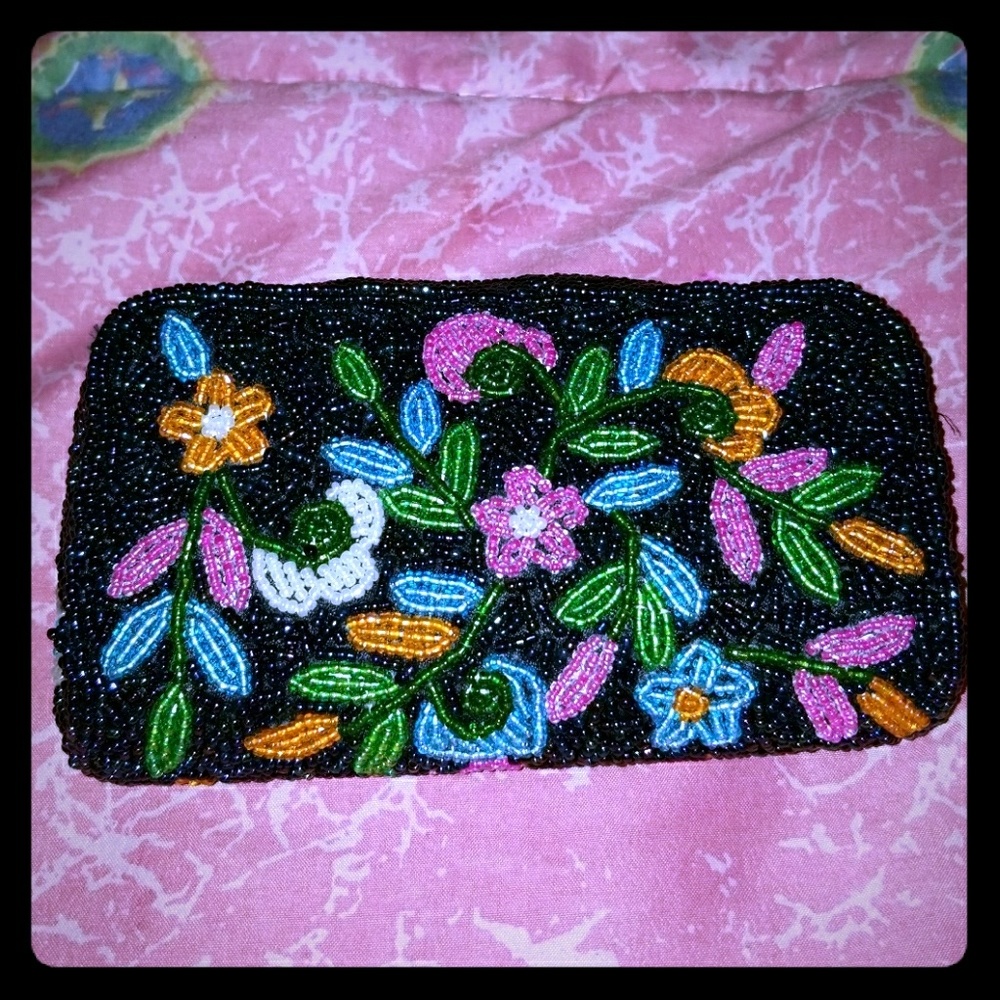 Beaded wallet